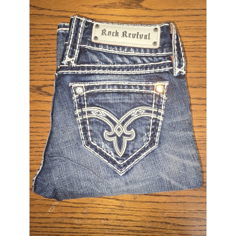 Womens Rock Revival Jeans Size 26 / 31' Inseam / Denisa Straight